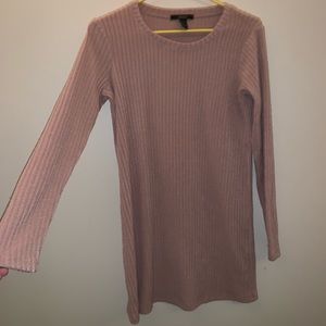 Forever 21: Light pink long sleeve sweater dress